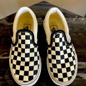 Vans Checkerboard Slip Ons - Size 11